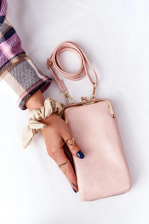 Damski Portfel 2w1Torebka Na Bigiel Selena Różowy