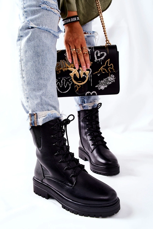 Botki Workery Ocieplane Sergio Leone Czarne TR756