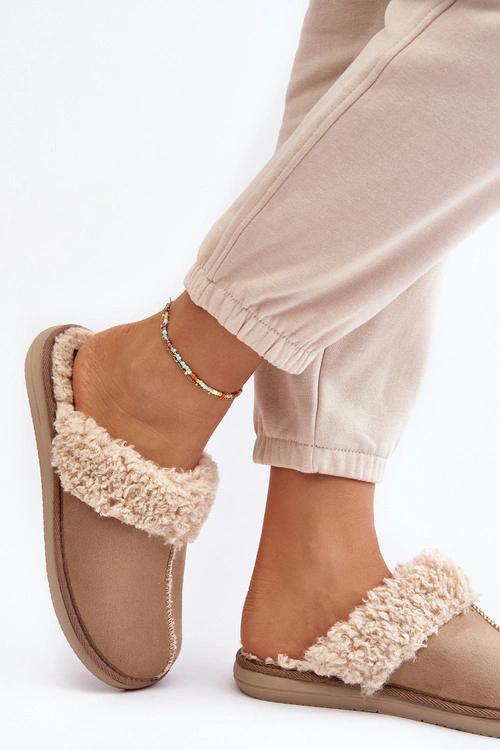 Ocieplane Kapcie Damskie Inblu EK000010 Beżowe