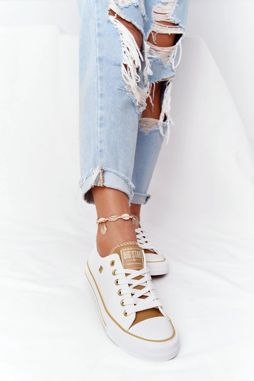 Klasyczne Damskie Trampki BIG STAR HH274458 Białe