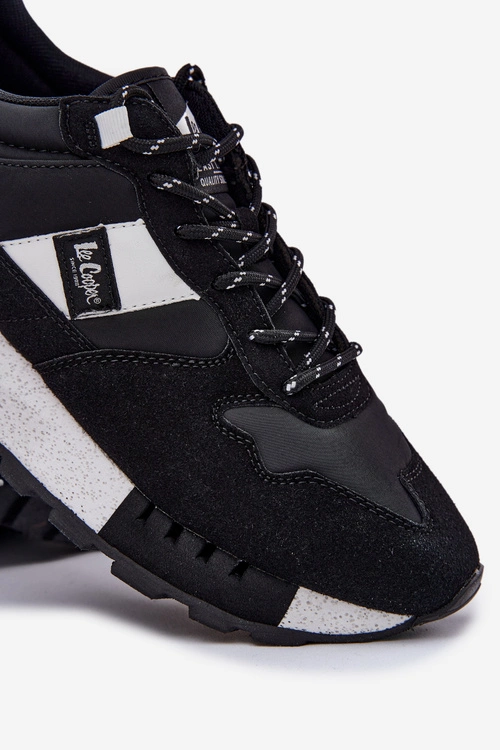 Sneakersy Męskie Na Platformie Lee Cooper LCJ-25-03-3378M Czarne
