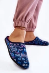 Domowe Klapki Papcie W Koty Inblu GF-12-004 Granatowe