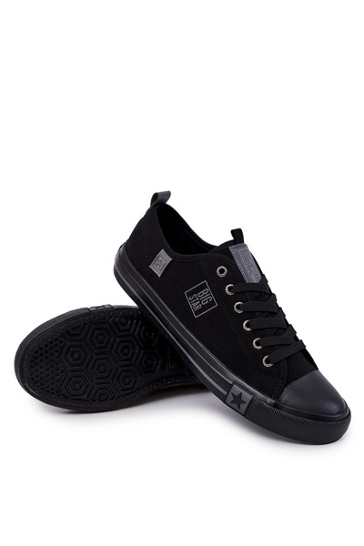 Męskie Niskie Trampki Big Star JJ174139 Czarne