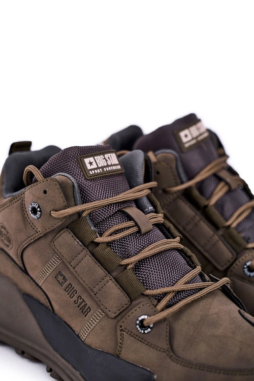 Sportowe Męskie Buty Big Star Khaki GG174414