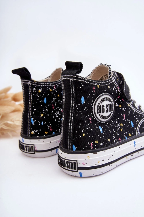 Dziecięce Wzorzyste Trampki Big Star LL374050 Czarne