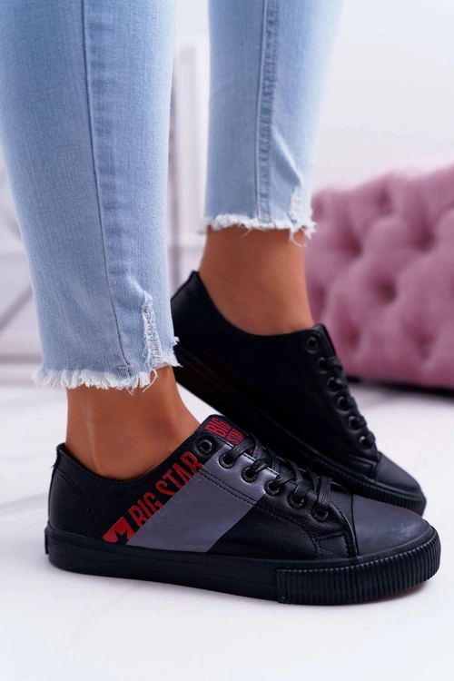 Damskie Trampki Big Star Czarne EE274090