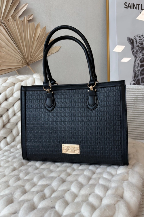 Torebka Z Tłoczonym Wzorem NOBO BAG6150-020 Czarna