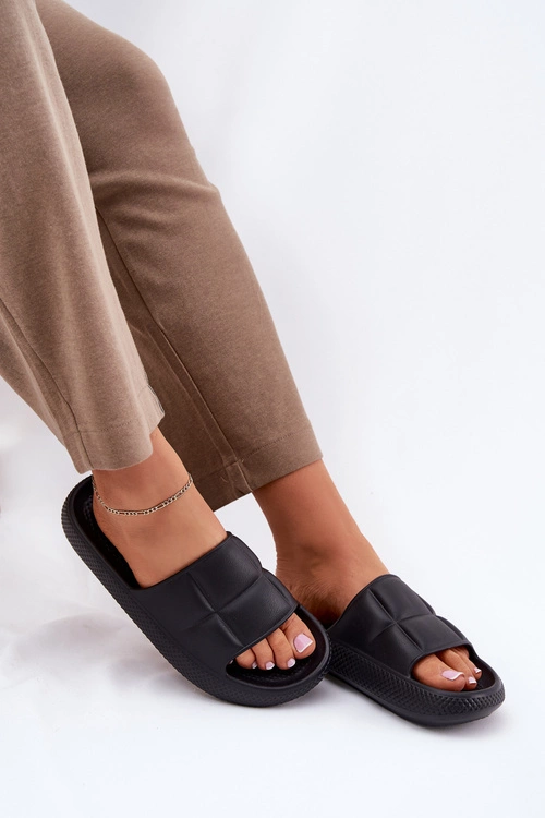 Piankowe Klapki Damskie LEE MAYA SLIDER WOMEN LOW 50251016 Czarne