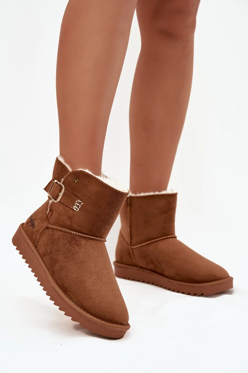 Śniegowce Damskie Z Klamrą Wrangler 20253091.37B Camel