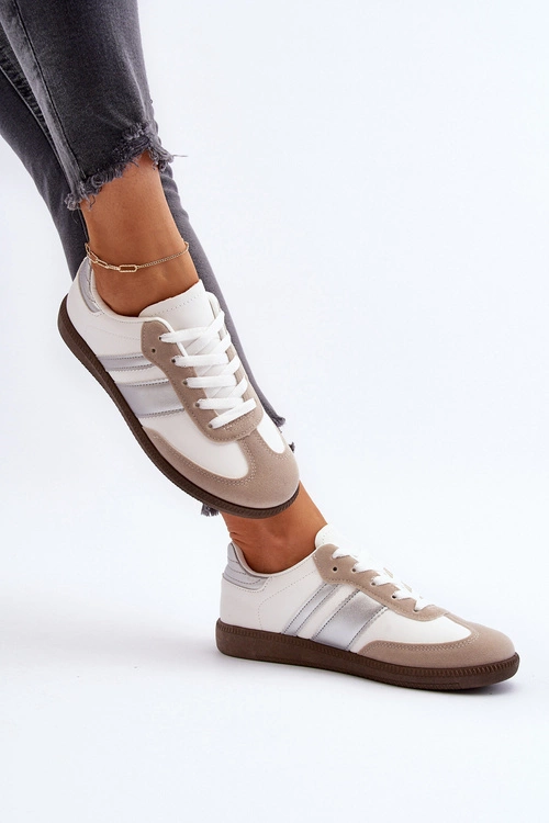 Damskie Niskie Buty Sportowe Sneakersy Białe Cafala