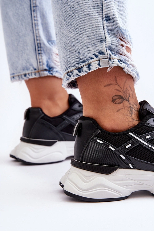 Damskie Buty Sportowe Sneakersy Czarne Feluci