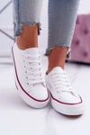 Trampki Damskie Niskie Materiałowe Białe FreeTime