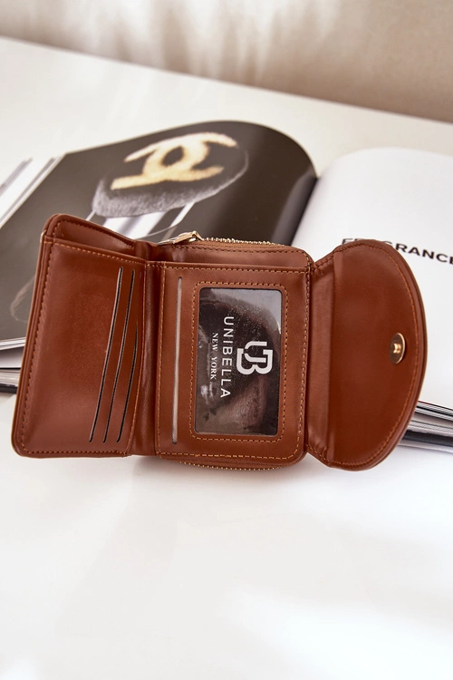 Portfel Damski Z Eko Skóry Brązowy Congaia