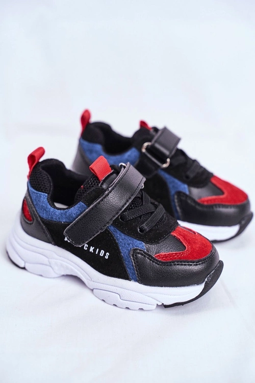 Sportowe Buty Dziecięce Czarno Granatowe ABCKIDS B932104063