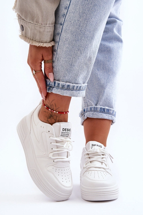 Damskie Klasyczne Sportowe Buty Białe Avra