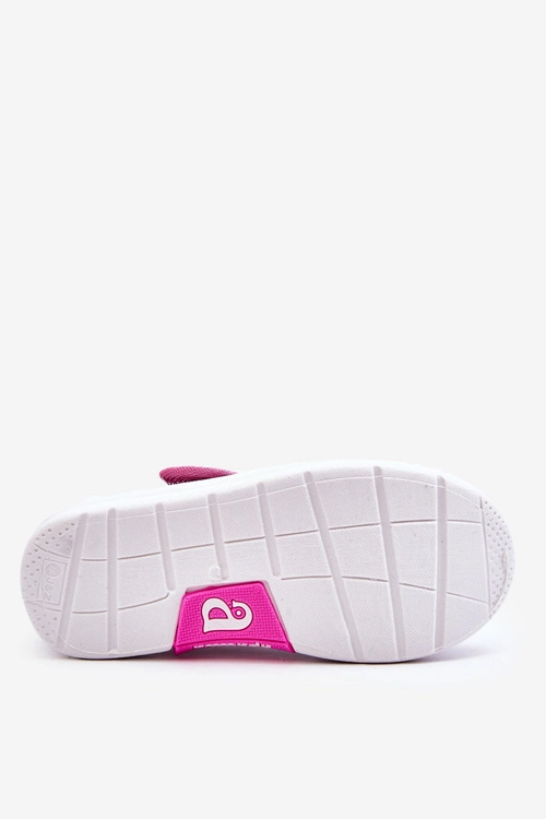 Dziecięce Baleriny Na Rzep W Print Granatowo-Różowe Selah