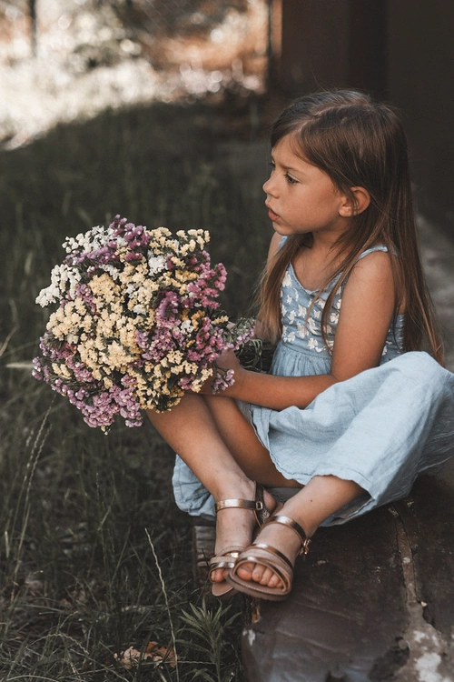 Dziecięce Sandały Z Paseczkami Różowe Złoto Isla