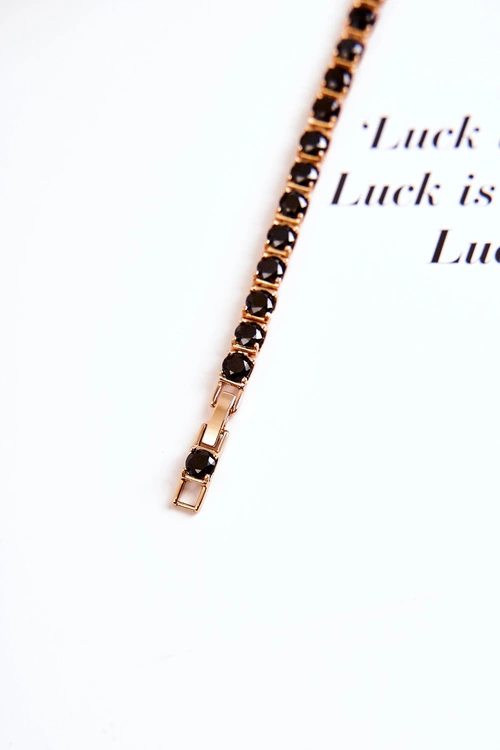 Elegancka Bransoletka Na Zatrzask Czarno-Złota