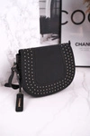 Torebka Damska Listonoszka MONNARI BAG4250-020 Czarna Zamsz