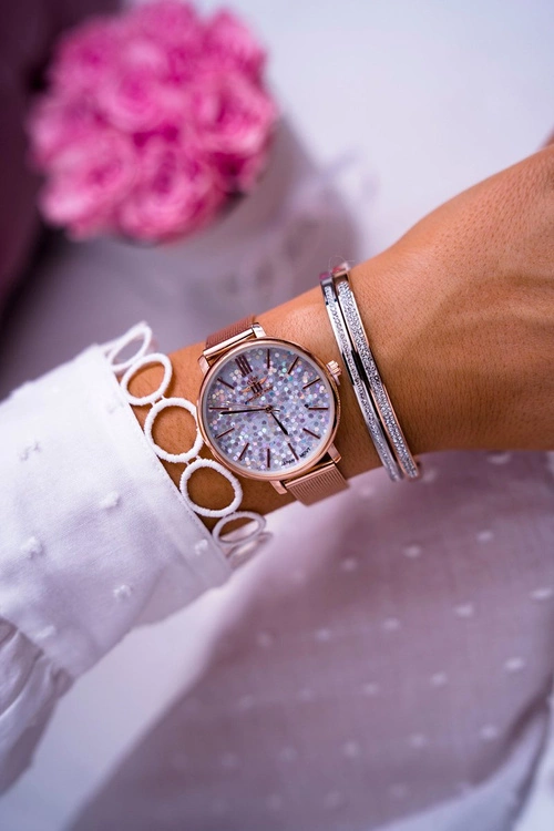 Damski Zegarek Michael John Różowe Złoto Eneli