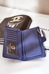 Portfel Damski Z Eko Skóry Granatowy Kalinessa