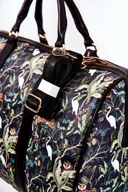 Duża Torba Podróżna NOBO M3150-CM13 Zwierzęta Granatowa