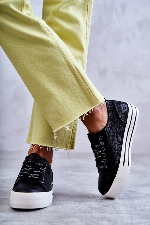 Niskie Damskie Trampki Big Star KK274015 Czarne