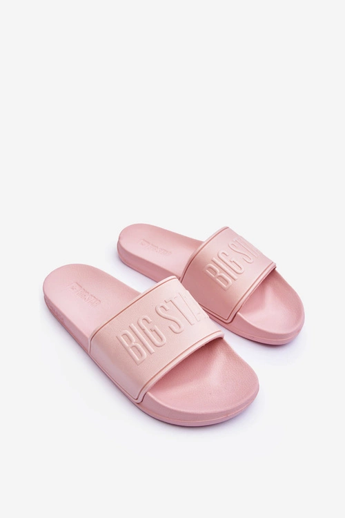 Damskie Piankowe Klapki Big Star MM274718 Różowe