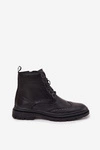 Skórzane Botki Męskie Lee Cooper LCJ-25-33-3961 Czarne