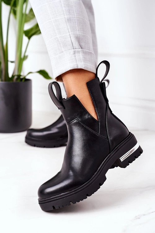 Ocieplane Botki Sztyblety Czarne Rock It