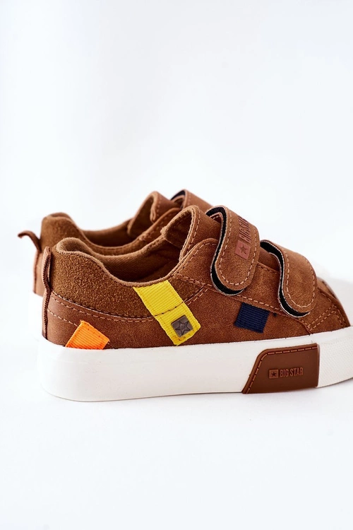 Dziecięce Trampki Na Rzepy Big Star II374017 Camel