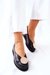 Półbuty Baleriny Na Platformie Maciejka Czarne 5315B-01