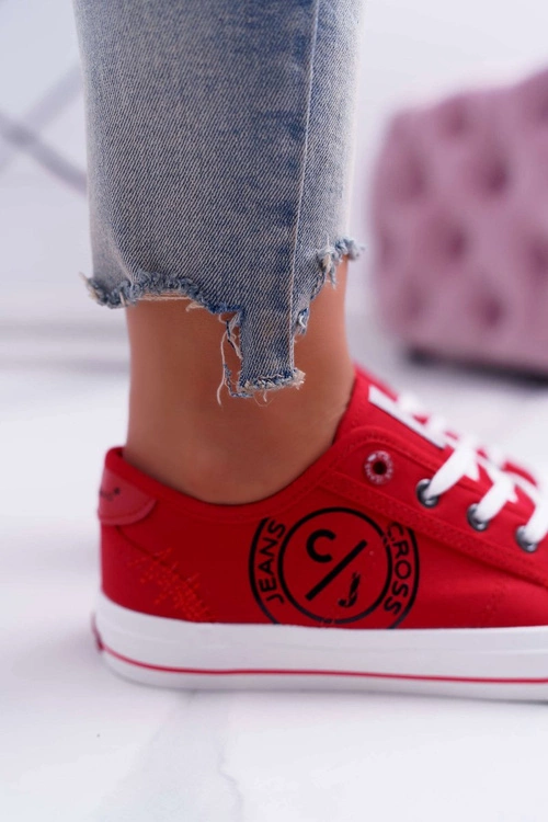 Damskie Trampki Cross Jeans Czerwone DD2R4072