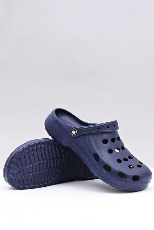 Męskie Klapki Sandały Do Ogrodu Basen Granatowe