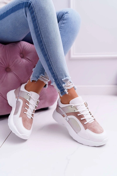 Sportowe Damskie Buty Różowe Mindley