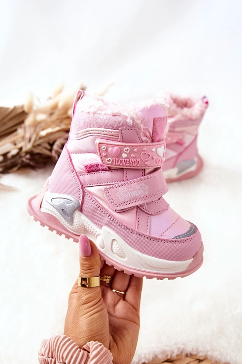 Dziecięce Ocieplane Śniegowce Różowe Chilly