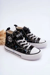 Dziecięce Wzorzyste Trampki Big Star LL374050 Czarne