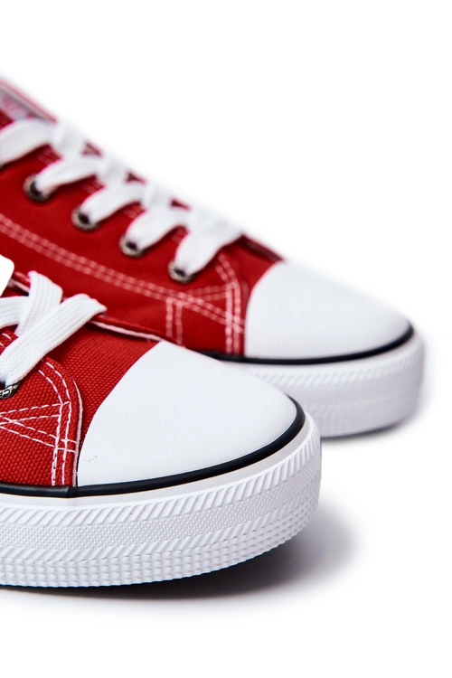 Męskie Klasyczne Trampki Cross Jeans JJ1R4002C Czerwone