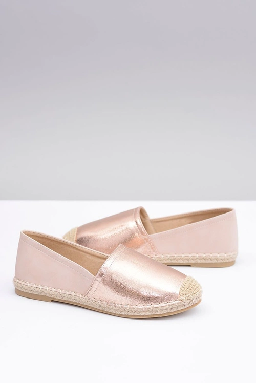 Różowe Damskie Wsuwane Espadryle Paoli