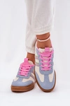 Sneakersy Damskie Z Eko Zamszu Multikolor Satylies