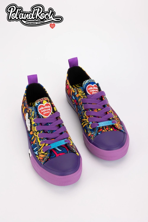 Trampki Pol'and'Rock Festival X Big Star SS274905 Fioletowe