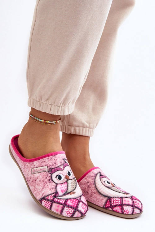 Domowe Klapki Klapki Sowa Inblu GF000018 Różowe