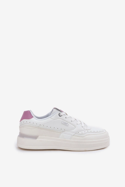 Sneakersy Damskie Na Platformie LEE EMMA WOMEN LOW 50251014.00L Białe