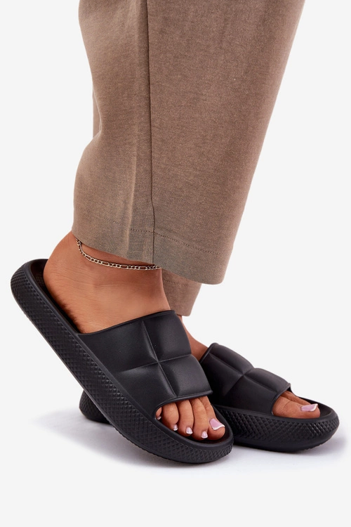 Piankowe Klapki Damskie LEE MAYA SLIDER WOMEN LOW 50251016 Czarne