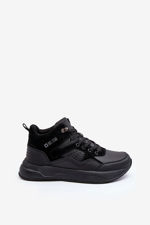 Ocieplane Buty Sportowe Męskie Czarne Big Star MM174161