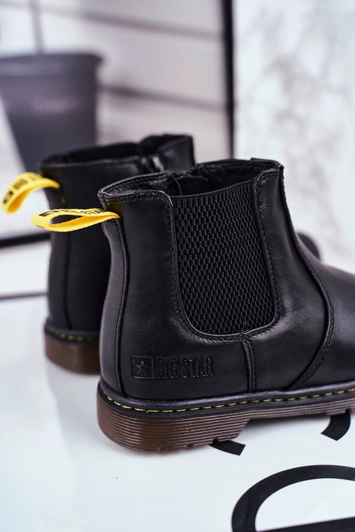 Dziecięce Botki Sztyblety Big Star Czarne GG374080