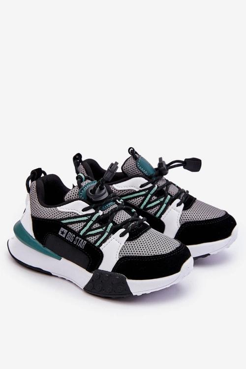 Dziecięce Buty Sportowe Memory Foam System Big Star LL374217 Czarno-Szare