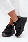 Ocieplane Sneakersy Damskie Na Platformie Big Star SS274007 HI-POLY SYSTEM Czarne