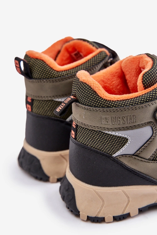 Ocieplane Śniegowce Trapery Dziecięce Big Star OO374129 Khaki