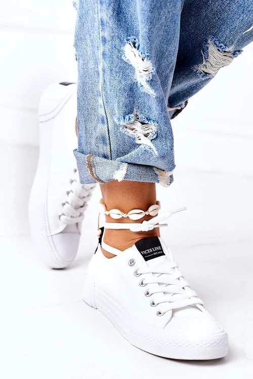 Damskie Klasyczne Trampki Białe My Promise